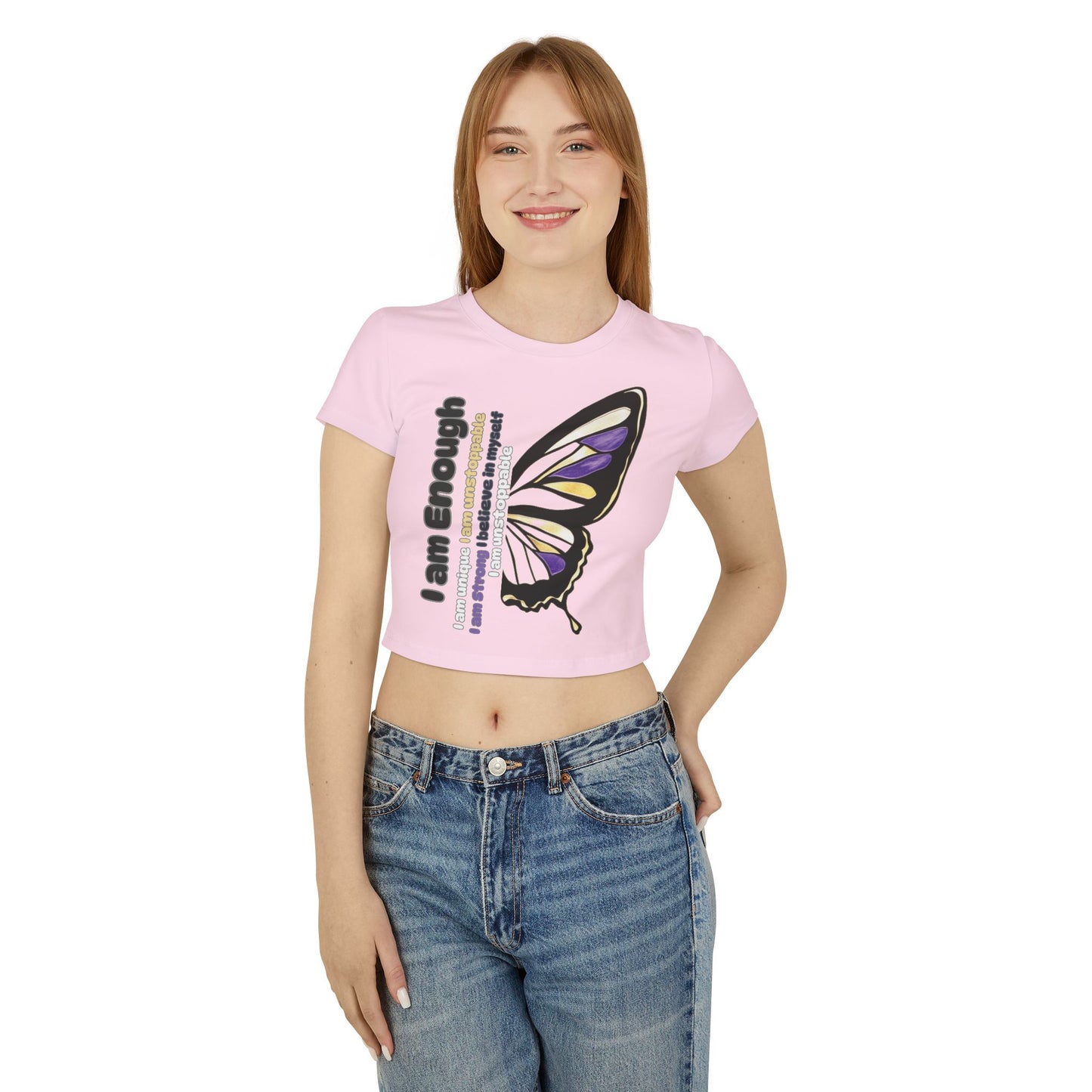 Women's Baby Tee - I am Enough!