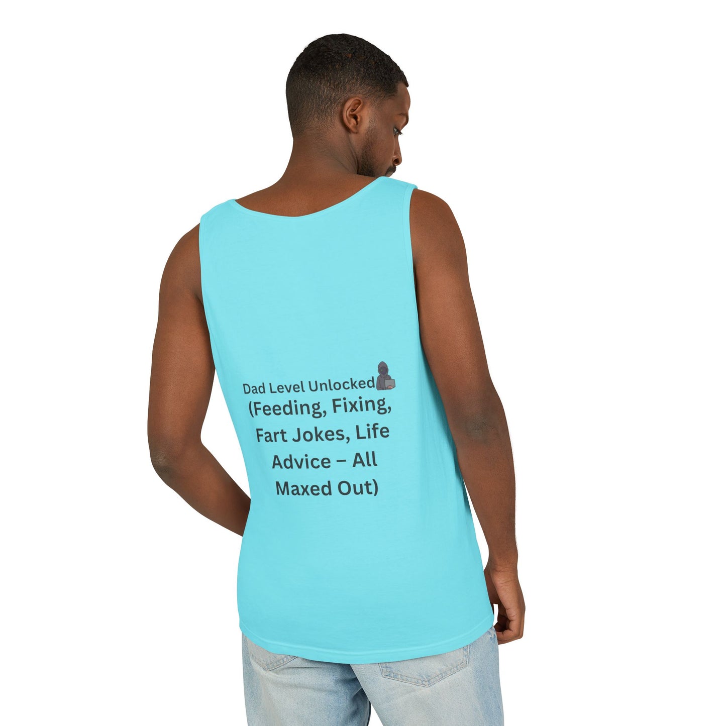 Playful Dad Humor Tank Top, Father's Day Gift, Summer Style, Dad Life Apparel, Unisex Funny Shirt, Gift for New Dads, Family Reunion Outfit