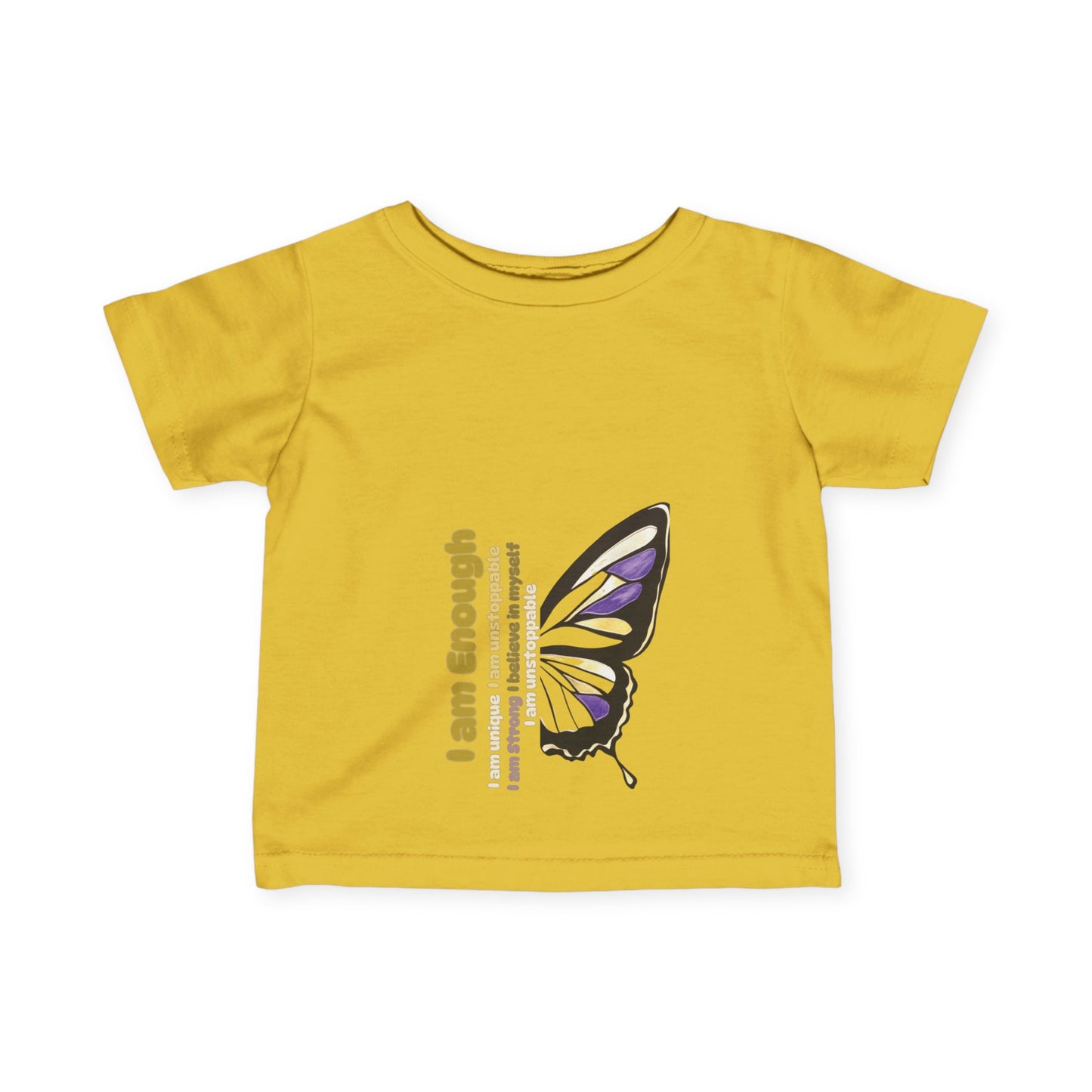 Inspiring Butterfly Infant Tee - "I am Enough!"