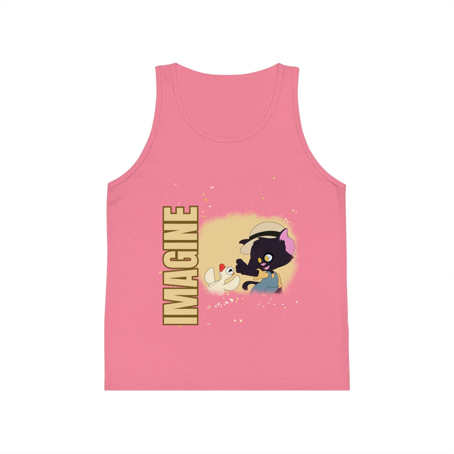 Kids' Jersey Tank Top - Imagine Graphic - Ideal for Summer Fun and Playtime