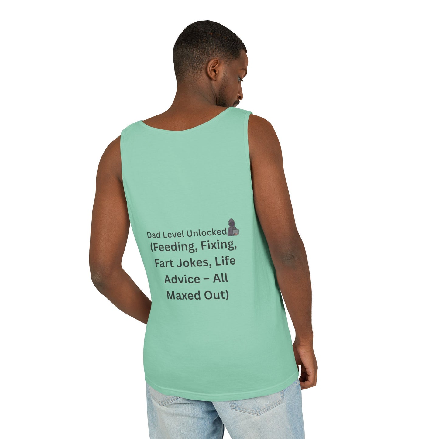 Playful Dad Humor Tank Top, Father's Day Gift, Summer Style, Dad Life Apparel, Unisex Funny Shirt, Gift for New Dads, Family Reunion Outfit