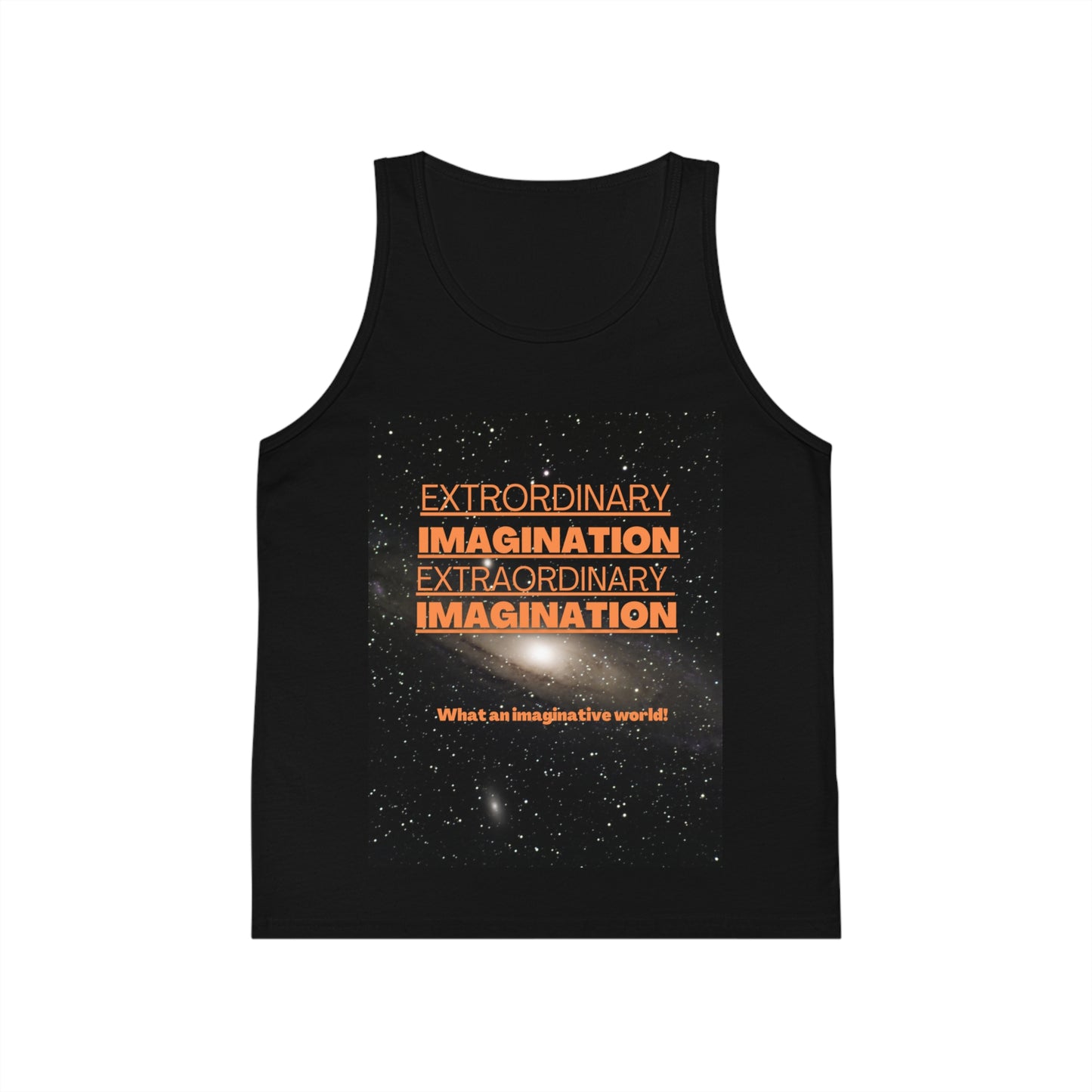 Kid's Inspirational Jersey Tank Top, Perfect for Summer, Gifts for Creative Kids, Everyday Wear, Imagination Theme