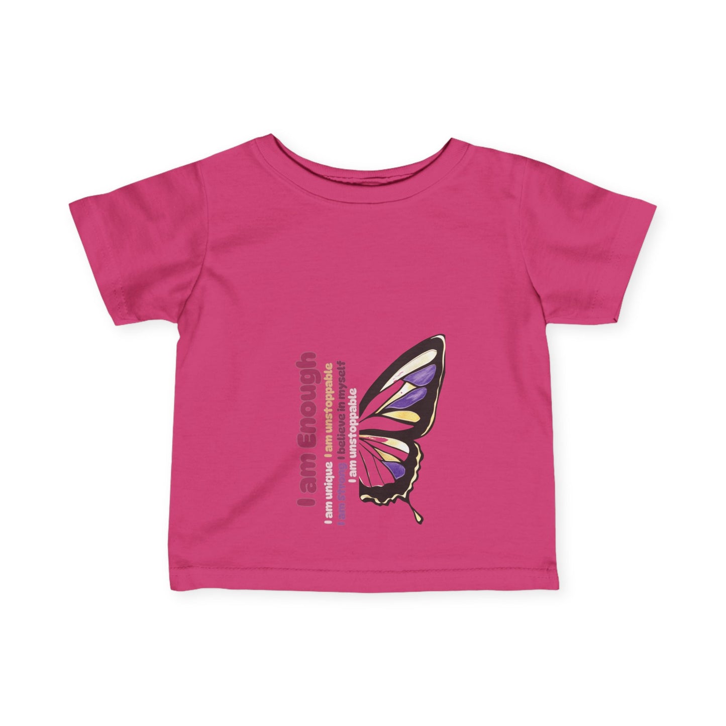 Inspiring Butterfly Infant Tee - "I am Enough!"
