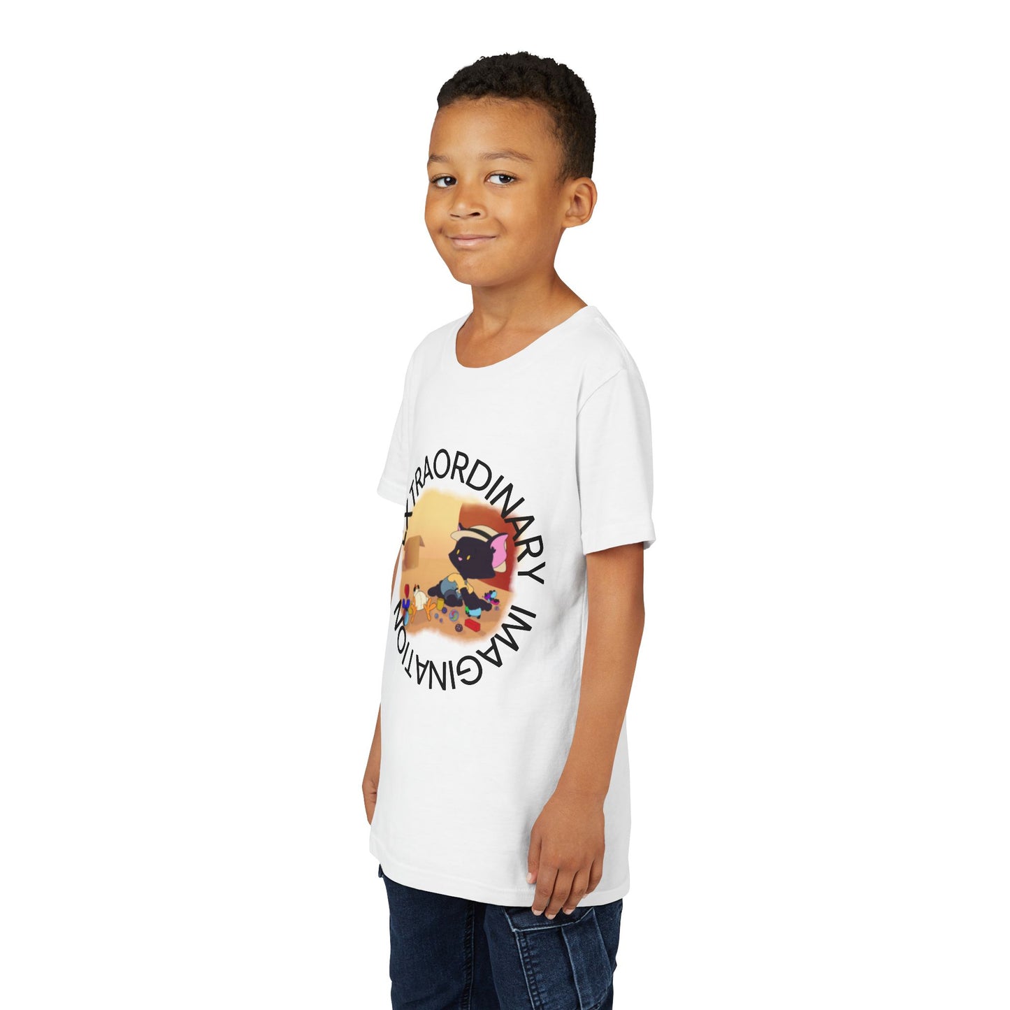 Youth Short Sleeve Tee - Captain Nosey Cat