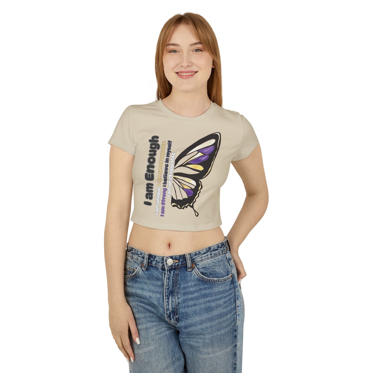 Women's Baby Tee - I am Enough!