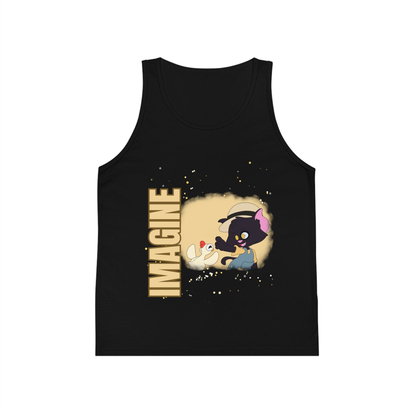 Kids' Jersey Tank Top - Imagine Graphic - Ideal for Summer Fun and Playtime