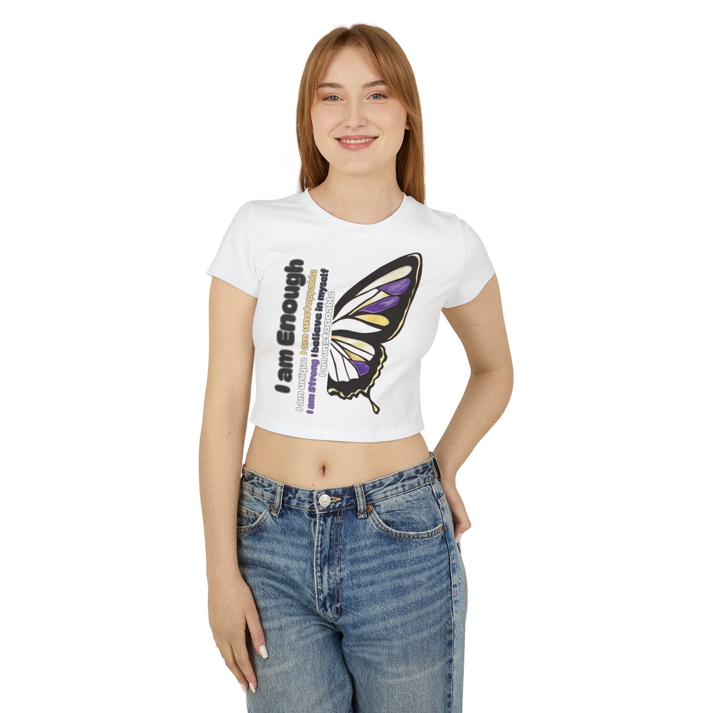 Women's Baby Tee - I am Enough!