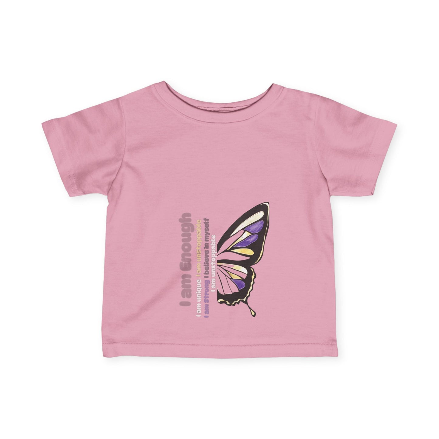 Inspiring Butterfly Infant Tee - "I am Enough!"