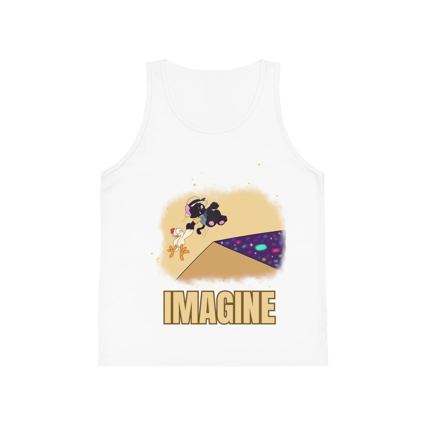 Kids' Jersey Tank Top - 'Imagine' Captain Nosey Cat