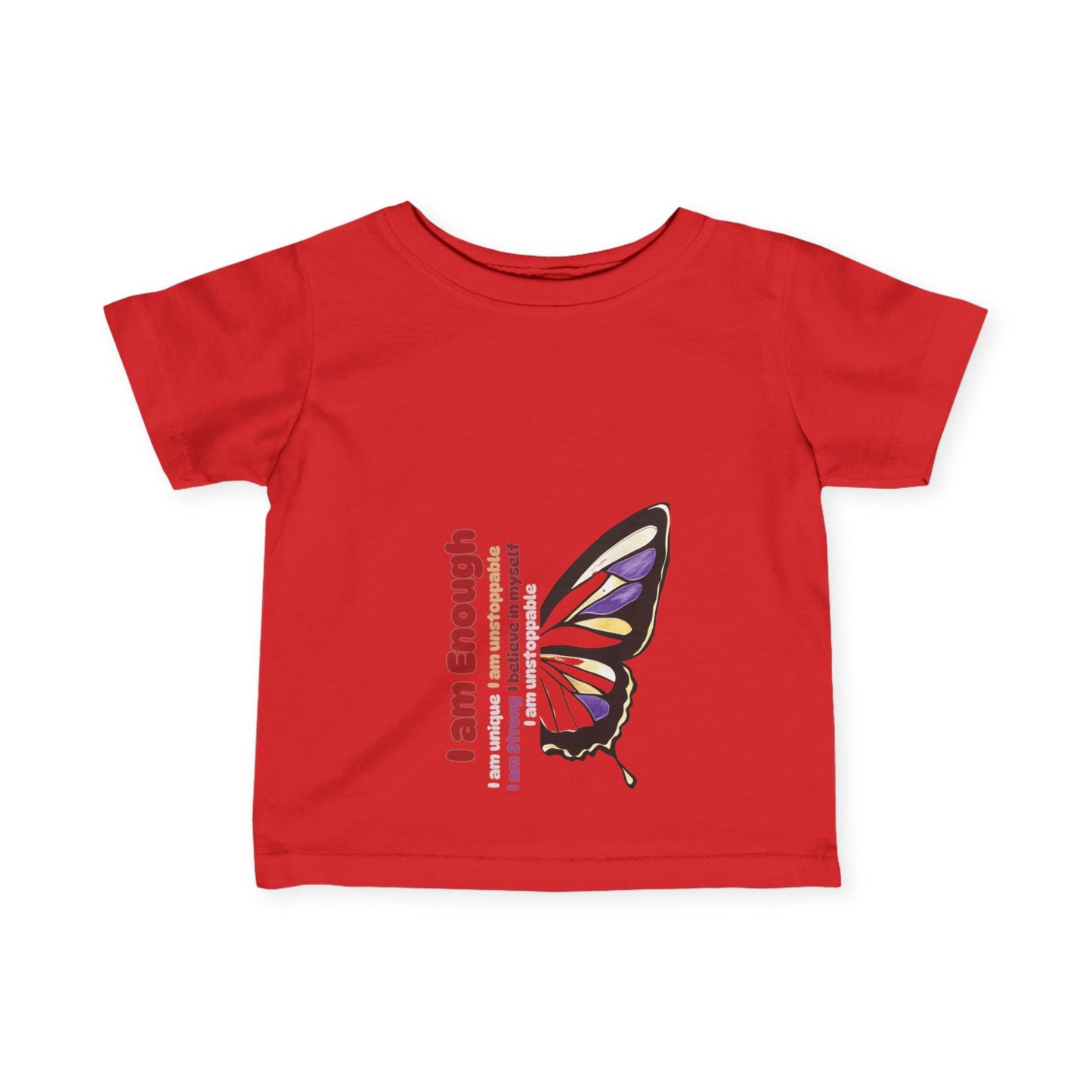 Inspiring Butterfly Infant Tee - "I am Enough!"