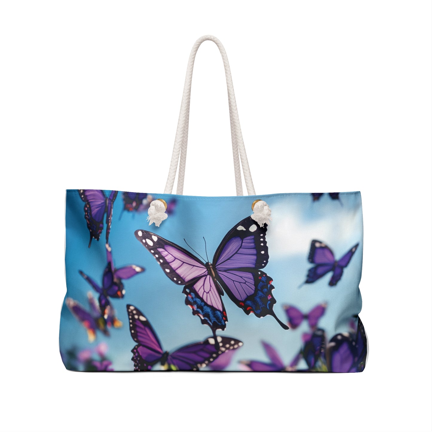 Inspirational Weekender Bag - "I Am Enough" Butterfly Design